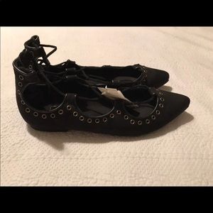 “ Gap” Suede Black Flats size 5